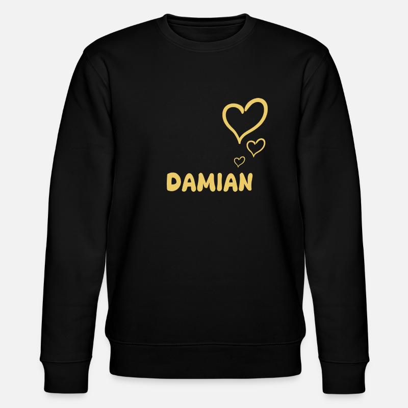 First name Damian - Stanley/Stella CHANGER Unisex Organic Sweatshirt - black