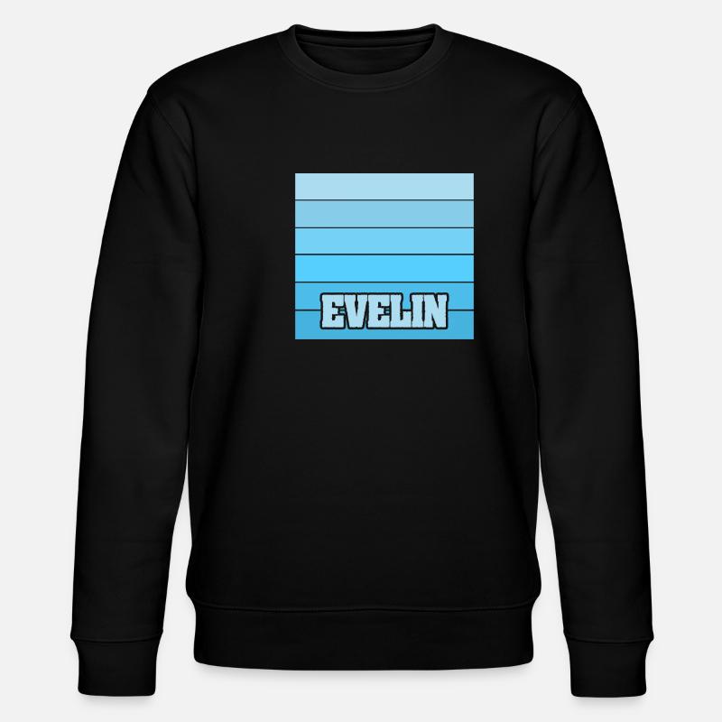 Evelin as a woman's name - Stanley/Stella CHANGER Unisex Organic Sweatshirt - black