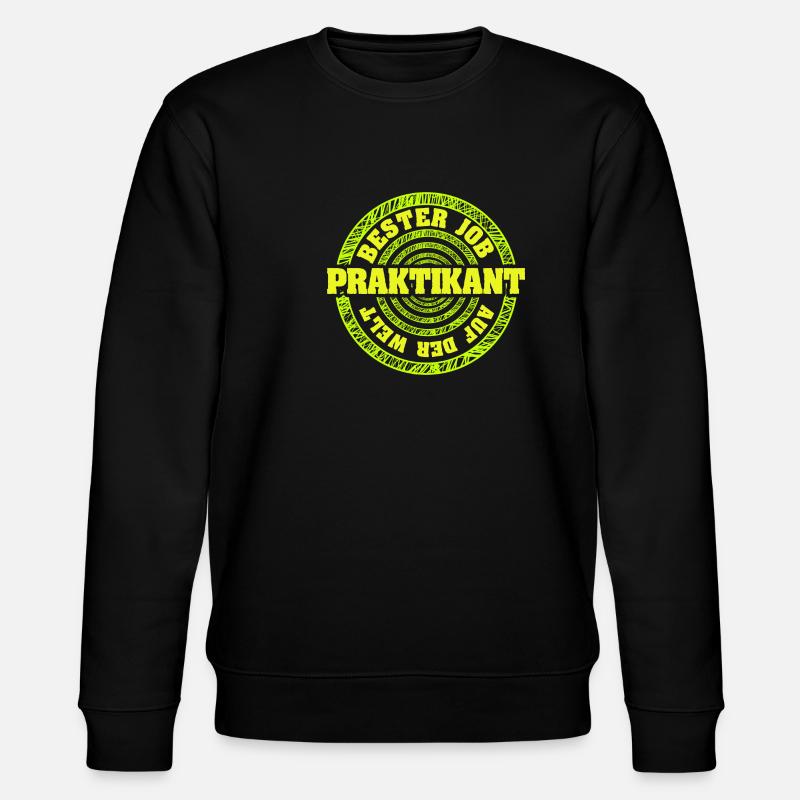 Praktikant - Stanley/Stella Unisex Bio-Sweatshirt CHANGER  - Schwarz