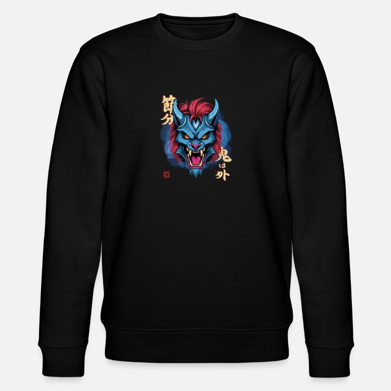 Yeti Blue Oni - Stanley/Stella Unisex Bio-Sweatshirt CHANGER  - Schwarz