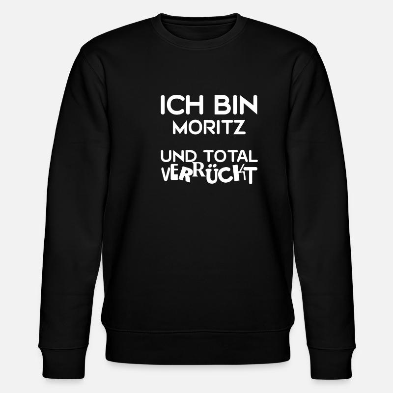 Moritz als Vorname - Stanley/Stella Unisex Bio-Sweatshirt CHANGER - Schwarz