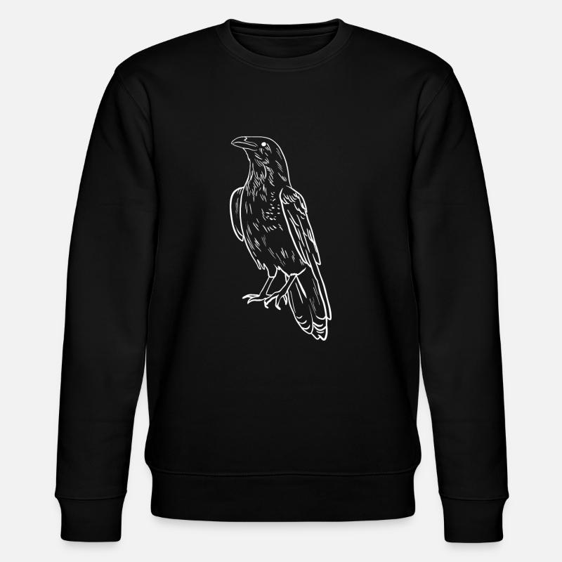 Crow Line - Stanley/Stella Unisex Bio-Sweatshirt CHANGER  - Schwarz