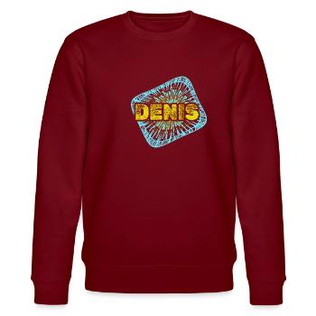 Freizeit Denis - Stanley/Stella Unisex Bio-Sweatshirt CHANGER  - Burgunderrot - Vorne - Nik (191cm) & Marisol (170cm)