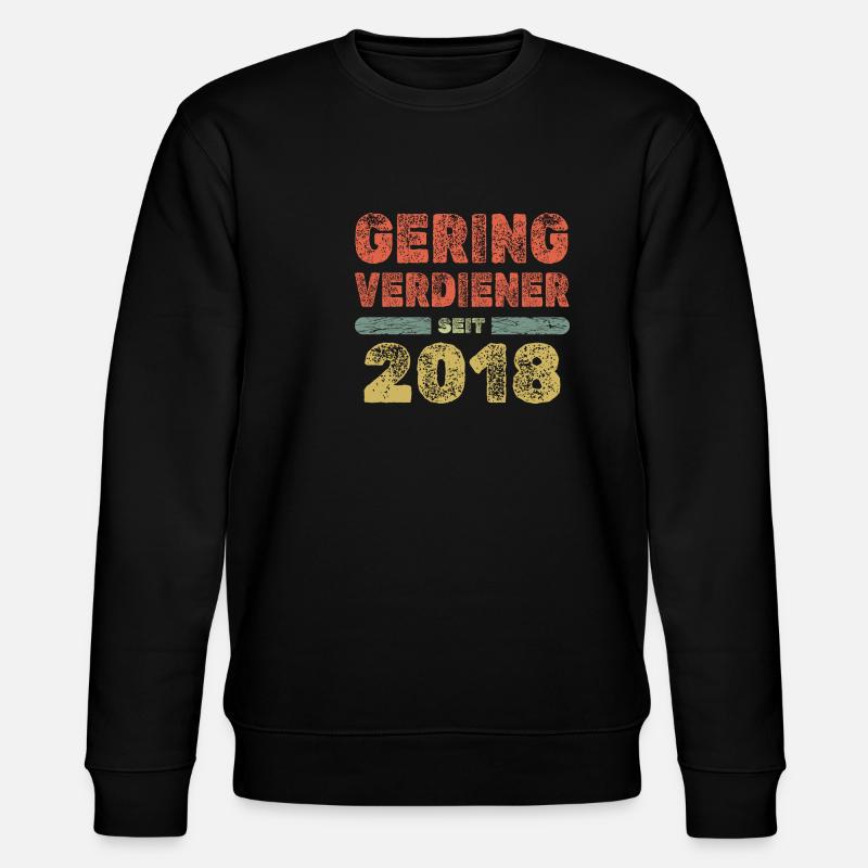 2018 - Stanley/Stella Unisex Bio-Sweatshirt CHANGER  - Schwarz