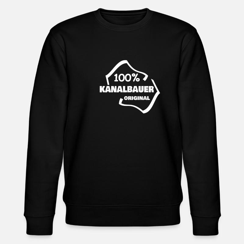 Beruf Kanalbauer - Stanley/Stella Unisex Bio-Sweatshirt CHANGER  - Schwarz