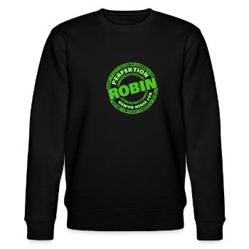 Robin Robin - Stanley/Stella Unisex Bio-Sweatshirt CHANGER  - Schwarz - Vorne - Nik (191cm) & Marisol (170cm)