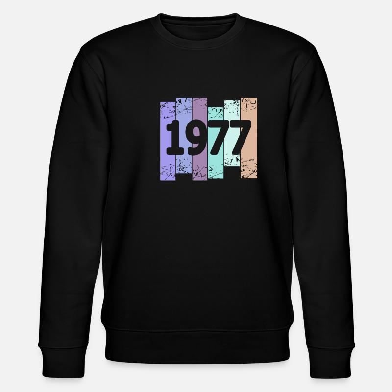 Oldtimer 1977 - Stanley/Stella Unisex Bio-Sweatshirt CHANGER  - Schwarz