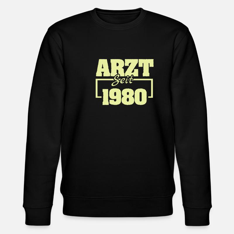 1980 - Stanley/Stella Unisex Bio-Sweatshirt CHANGER  - Schwarz