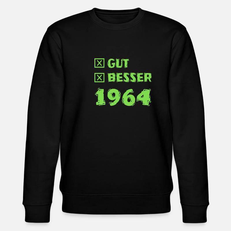 Gut 1964 - Stanley/Stella Unisex Bio-Sweatshirt CHANGER  - Schwarz