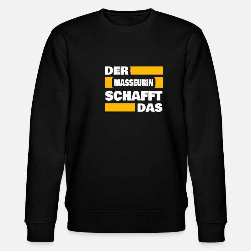 Arbeit Masseurin - Stanley/Stella Unisex Bio-Sweatshirt CHANGER  - Schwarz
