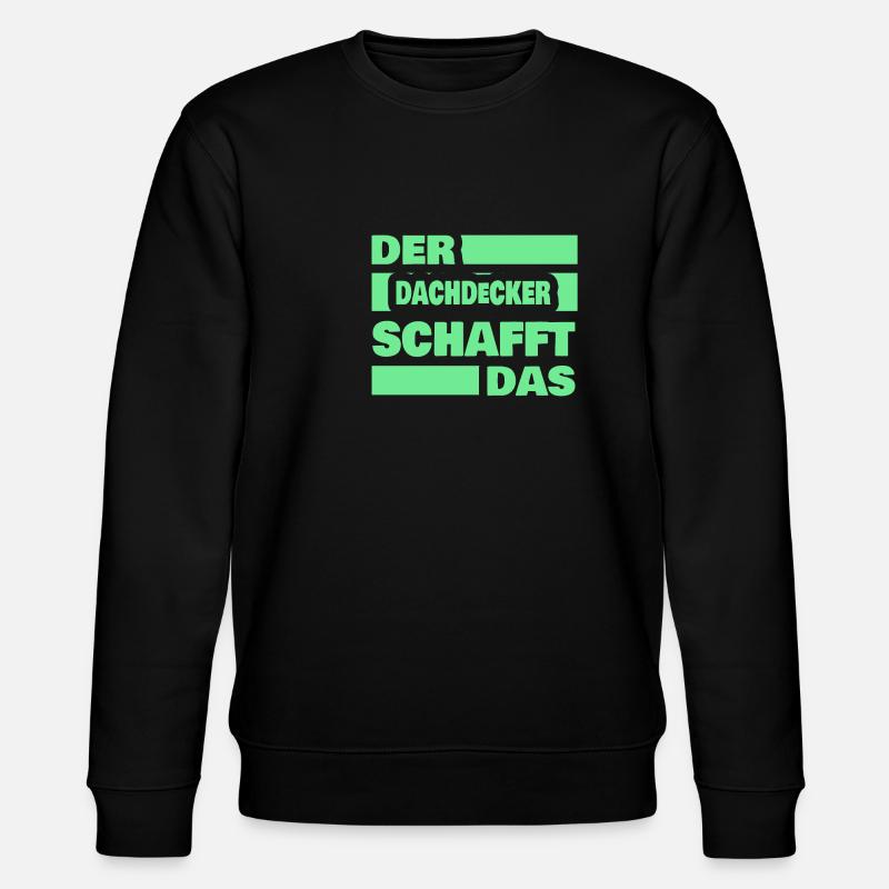 Work Roofer - Stanley/Stella CHANGER Unisex Organic Sweatshirt - black