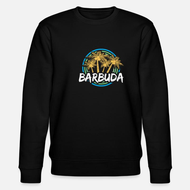Gift for Barbuda - Stanley/Stella CHANGER Unisex Organic Sweatshirt - black