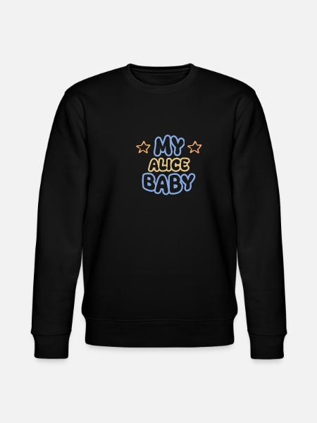 First name Alice - Stanley/Stella CHANGER Unisex Organic Sweatshirt - black