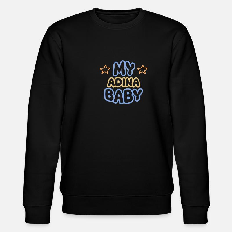 First name Adina - Stanley/Stella CHANGER Unisex Organic Sweatshirt - black