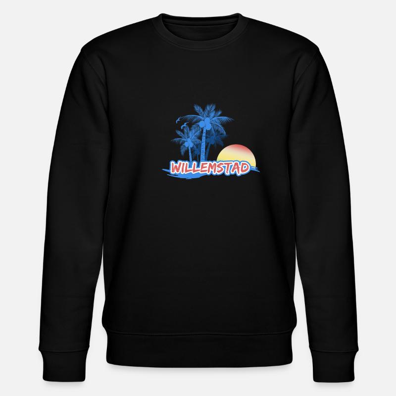 Plage de Willemstad - Sweat bio CHANGER Stanley/Stella Unisexe - noir