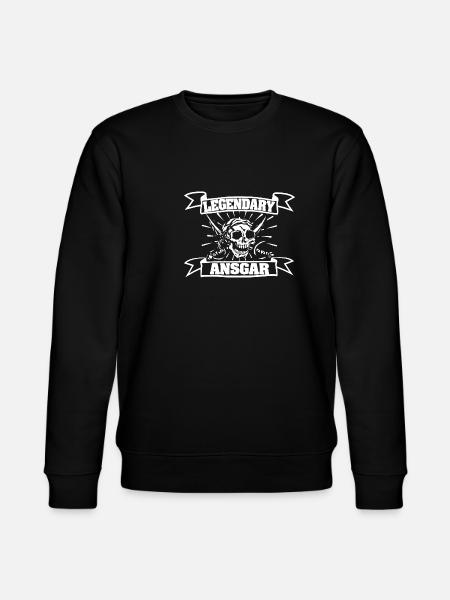 First name Ansgar - Stanley/Stella CHANGER Unisex Organic Sweatshirt - black