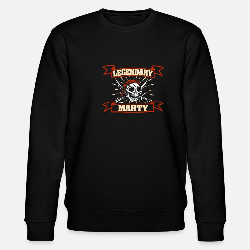 Geschenk für Marty - Stanley/Stella Unisex Bio-Sweatshirt CHANGER  - Schwarz