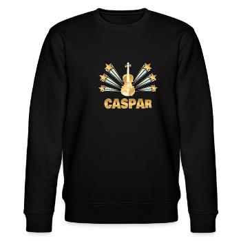 Caspar - Stanley/Stella Unisex Bio-Sweatshirt CHANGER  - Schwarz - Vorne - Nik (191cm) & Marisol (170cm)
