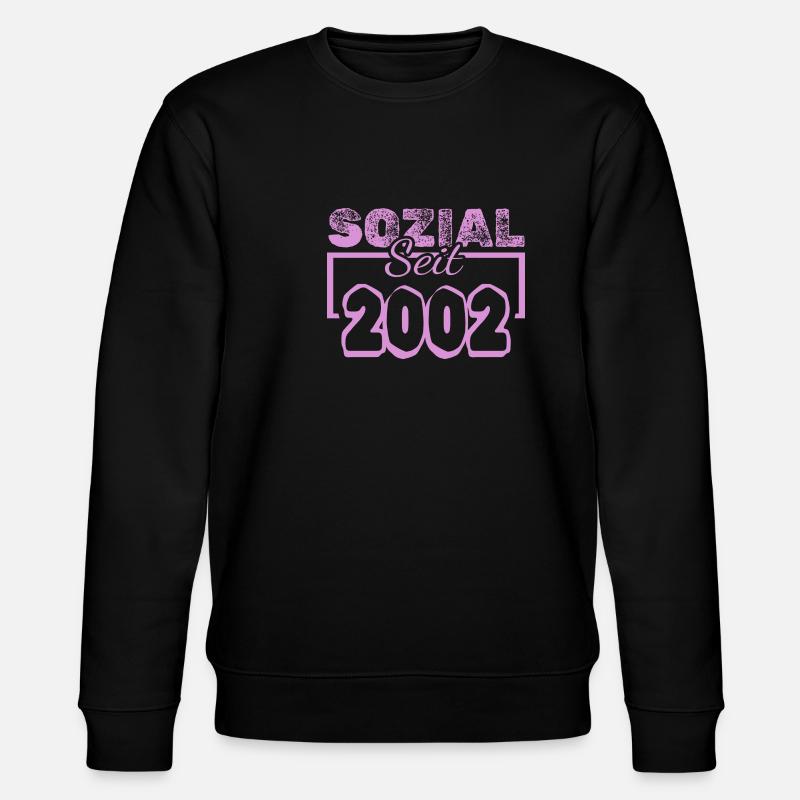 seit 2002 - Stanley/Stella Unisex Bio-Sweatshirt CHANGER  - Schwarz