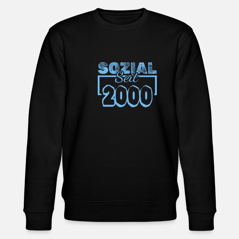 seit 2000 - Stanley/Stella Unisex Bio-Sweatshirt CHANGER  - Schwarz