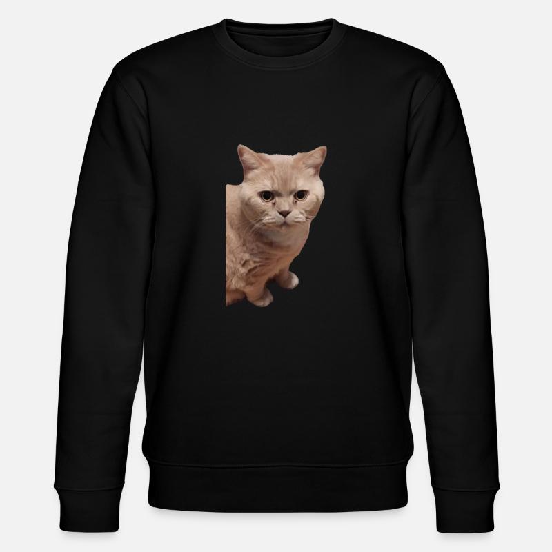 britisch Kurzhaar Katze Katzen - Stanley/Stella Unisex Bio-Sweatshirt CHANGER  - Schwarz