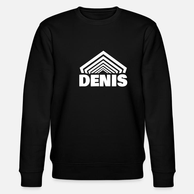 First name Denis - Stanley/Stella CHANGER Unisex Organic Sweatshirt - black