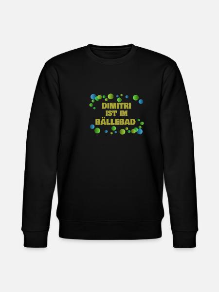 Bälle Dimitri - Stanley/Stella Unisex Bio-Sweatshirt CHANGER - Schwarz
