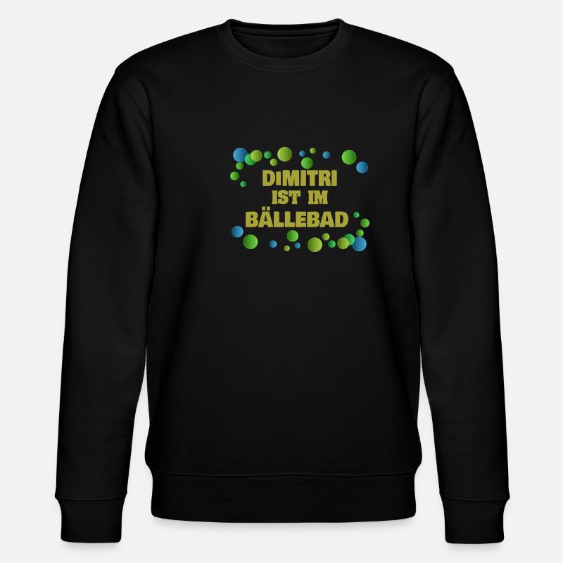 Bälle Dimitri - Stanley/Stella Unisex Bio-Sweatshirt CHANGER  - Schwarz