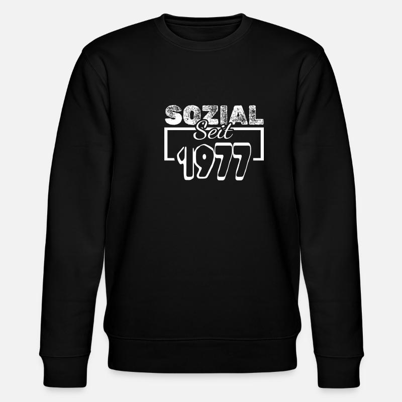 seit 1977 - Stanley/Stella Unisex Bio-Sweatshirt CHANGER  - Schwarz