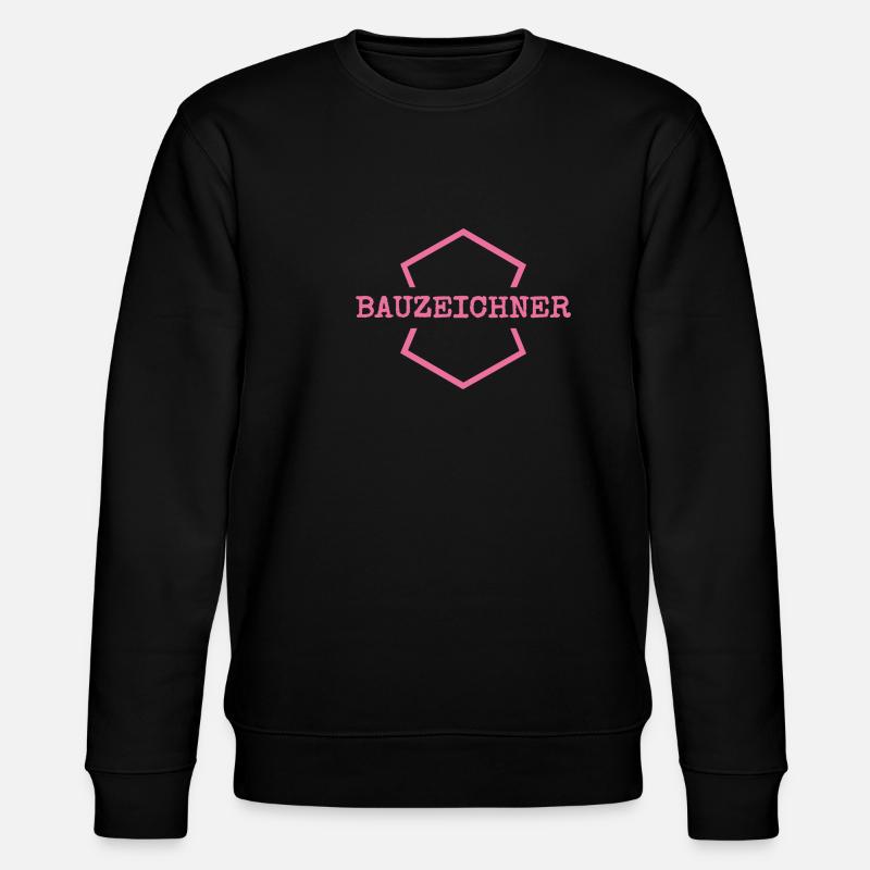 Arbeit Bauzeichner - Stanley/Stella Unisex Bio-Sweatshirt CHANGER  - Schwarz