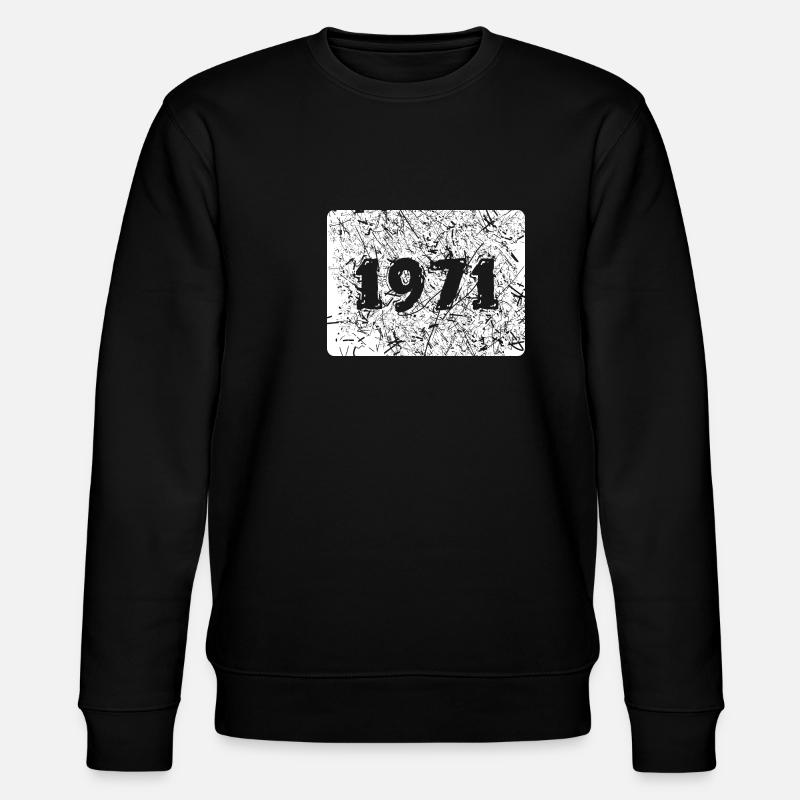 1971 - Stanley/Stella Unisex Bio-Sweatshirt CHANGER  - Schwarz