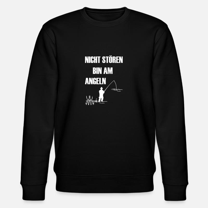 Angeln - Stanley/Stella Unisex Bio-Sweatshirt CHANGER  - Schwarz