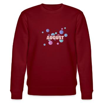 Geschenk für August - Stanley/Stella Unisex Bio-Sweatshirt CHANGER  - Burgunderrot - Vorne - Nik (191cm) & Marisol (170cm)