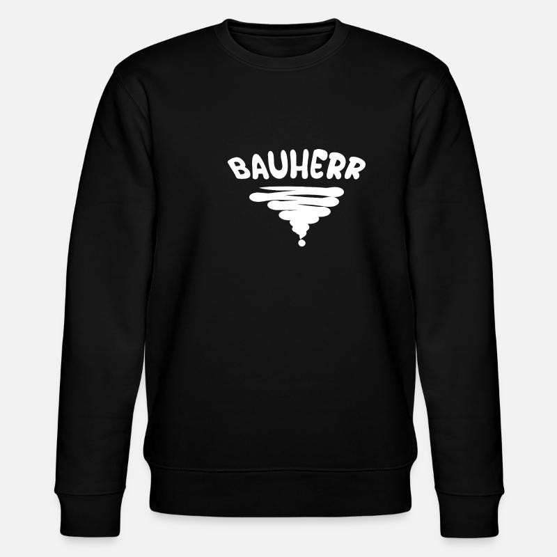 Bauherr als Beruf - Stanley/Stella Unisex Bio-Sweatshirt CHANGER  - Schwarz