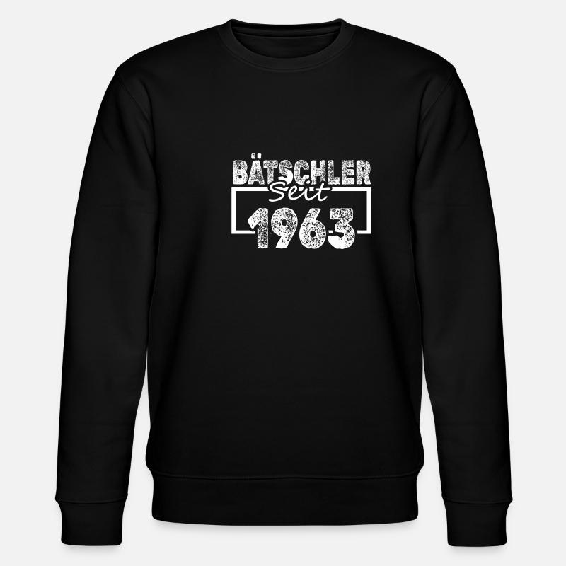 Jungeselle 1963 - Stanley/Stella Unisex Bio-Sweatshirt CHANGER  - Schwarz