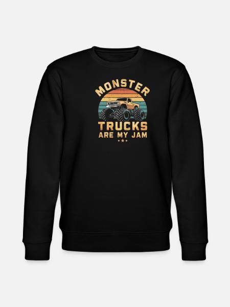 Monster Trucks er en Jam Retro Sunset - Stanley/Stella CHANGER økologisk unisex-sweatshirt - svart
