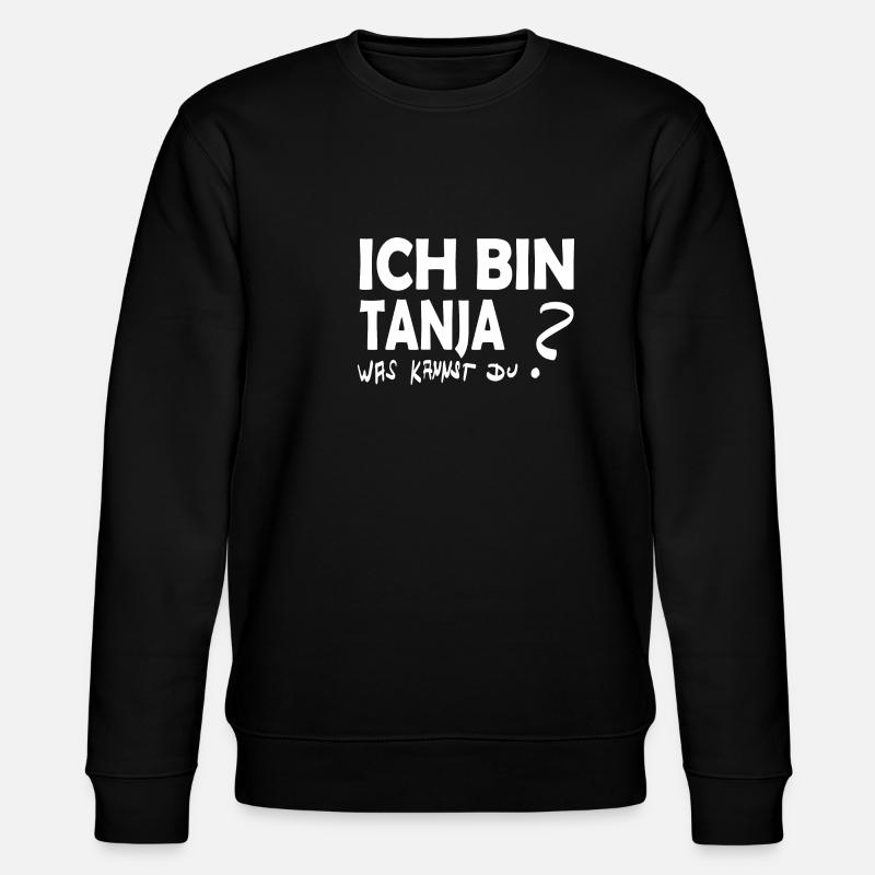 First name Tanja - Stanley/Stella CHANGER Unisex Organic Sweatshirt - black