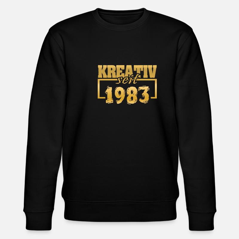 Webdesigner 1983 - Stanley/Stella Unisex Bio-Sweatshirt CHANGER  - Schwarz