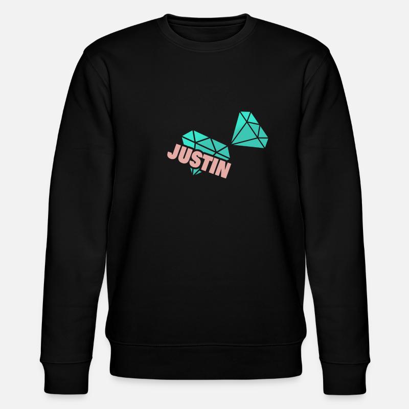 Papa Justin - Stanley/Stella Unisex Bio-Sweatshirt CHANGER  - Schwarz