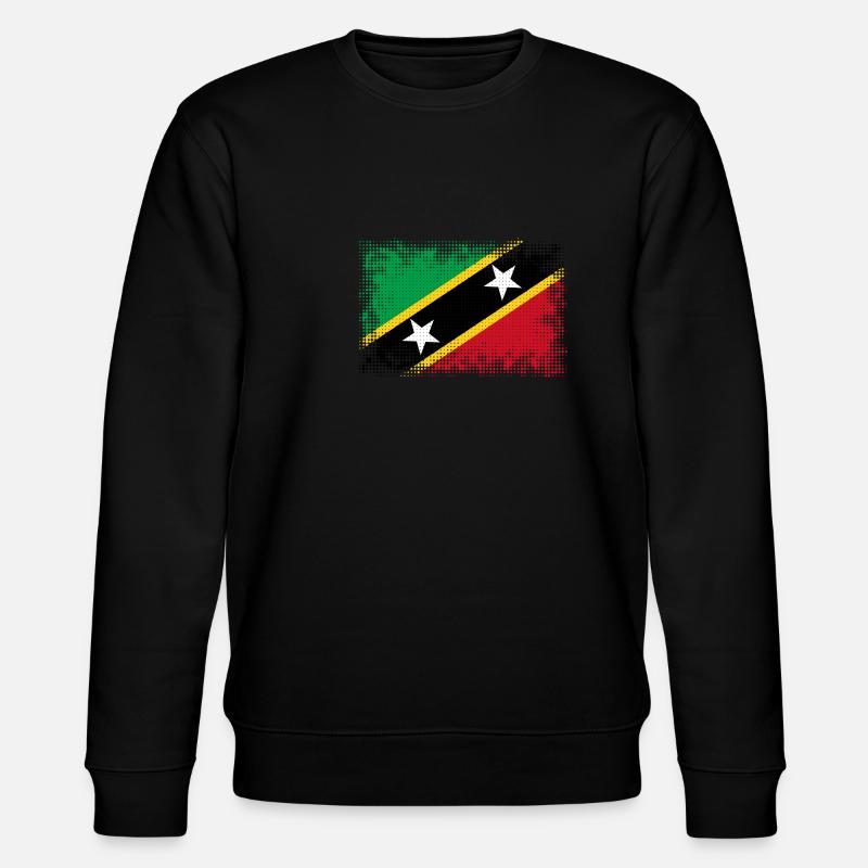 Drapeau Pays Saint-Kitts-et-Nevis - Sweat bio CHANGER Stanley/Stella Unisexe - noir