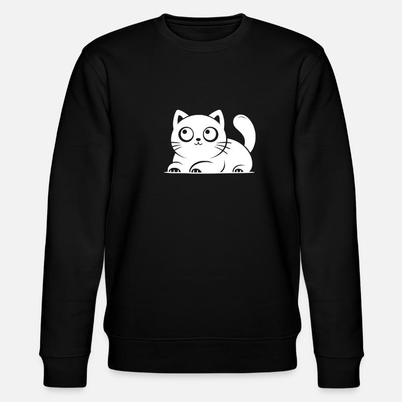 Visage de chat douillet - Sweat bio CHANGER Stanley/Stella Unisexe - noir
