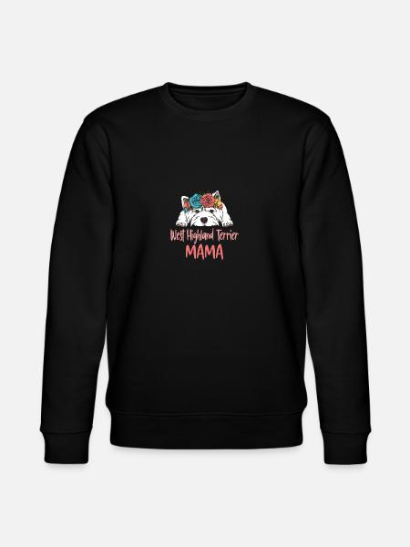WEST HIGHLAND TERRIER MAMA - Stanley/Stella CHANGER Unisex Organic Sweatshirt - black