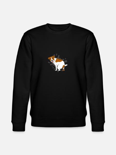 JACK RUSSELL TERRIER poops poop pile - Stanley/Stella CHANGER Unisex Organic Sweatshirt - black
