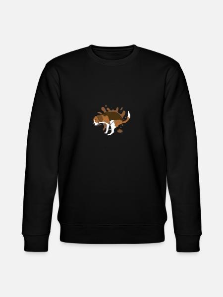BEAGLE poops piles of poop - Stanley/Stella CHANGER Unisex Organic Sweatshirt - black
