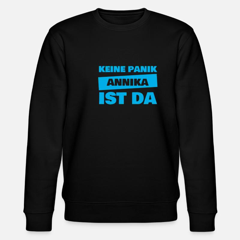 First name Annika - Stanley/Stella CHANGER Unisex Organic Sweatshirt - black