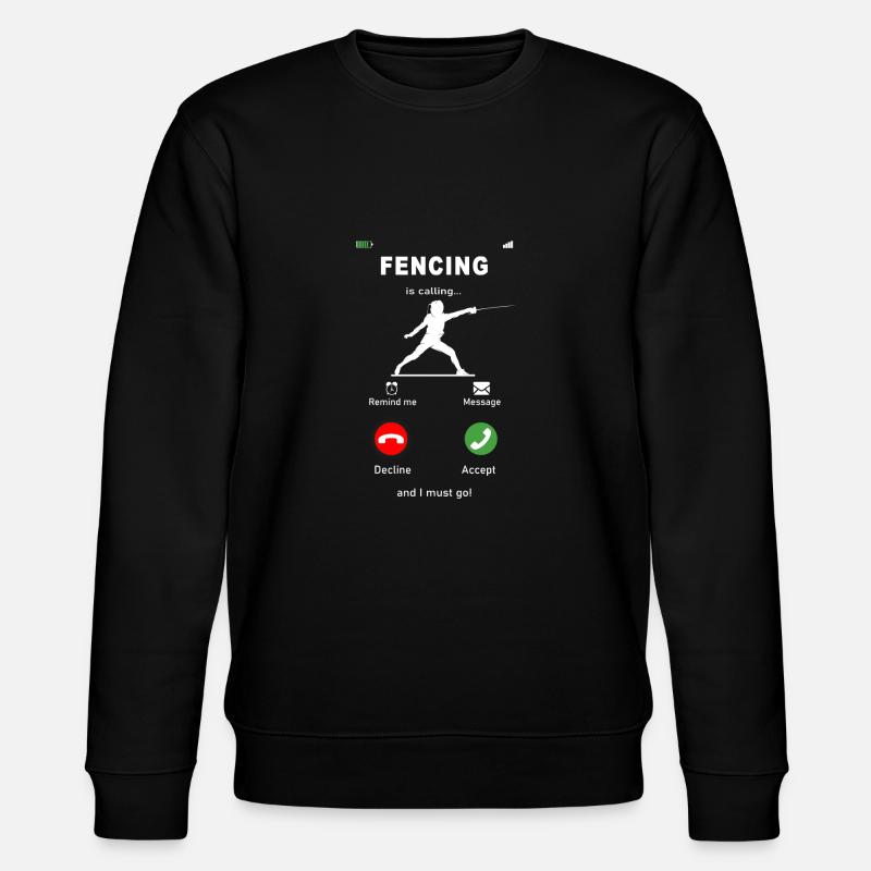 fencing is calling - Sweat bio CHANGER Stanley/Stella Unisexe - noir