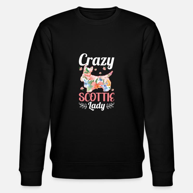 Scottish Terrier Scottie Hund - Stanley/Stella Unisex Bio-Sweatshirt CHANGER  - Schwarz