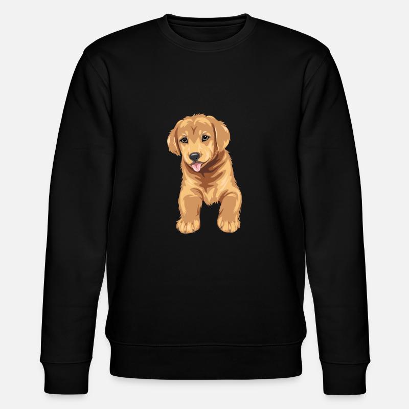 Chiot Golden Retriever mignon - Sweat bio CHANGER Stanley/Stella Unisexe - noir