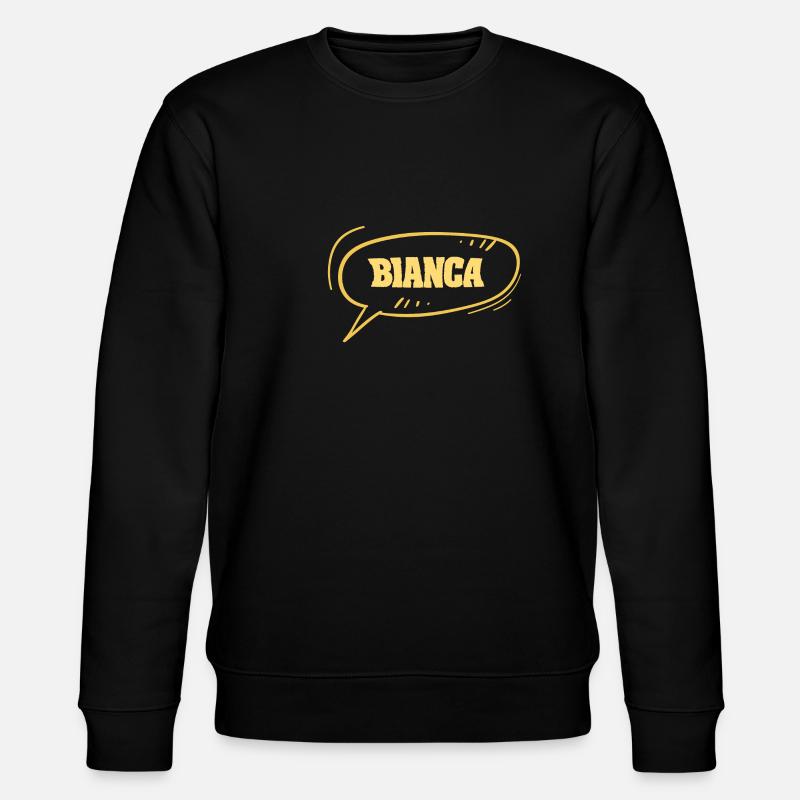 First name Bianca - Stanley/Stella CHANGER Unisex Organic Sweatshirt - black