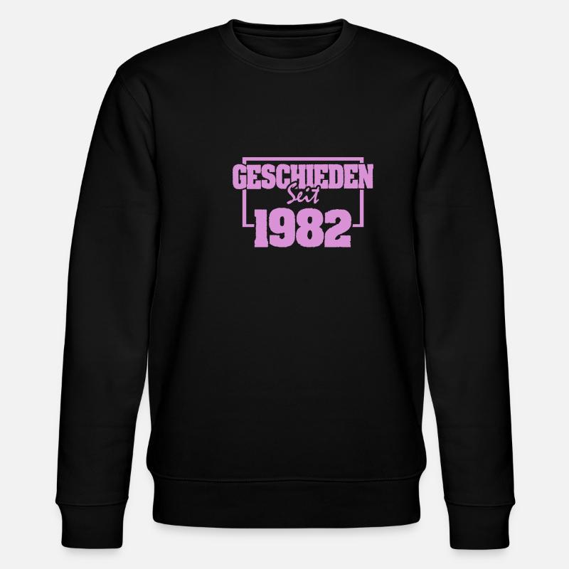 Geschieden 1982 - Stanley/Stella Unisex Bio-Sweatshirt CHANGER - Schwarz